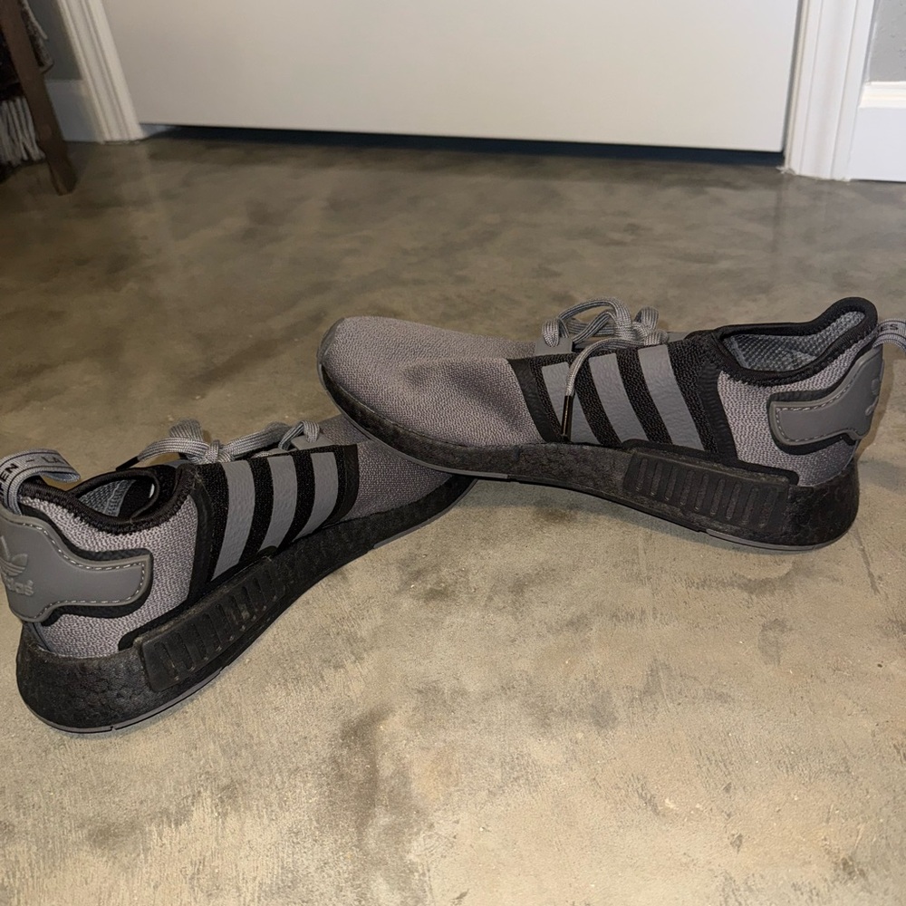 Adidas Black and Gray Athletic Shoes